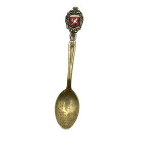 Frankfurt Souvenir Collectors Spoon W/Eagle Emblem Vintage Gold-Tone Collectible